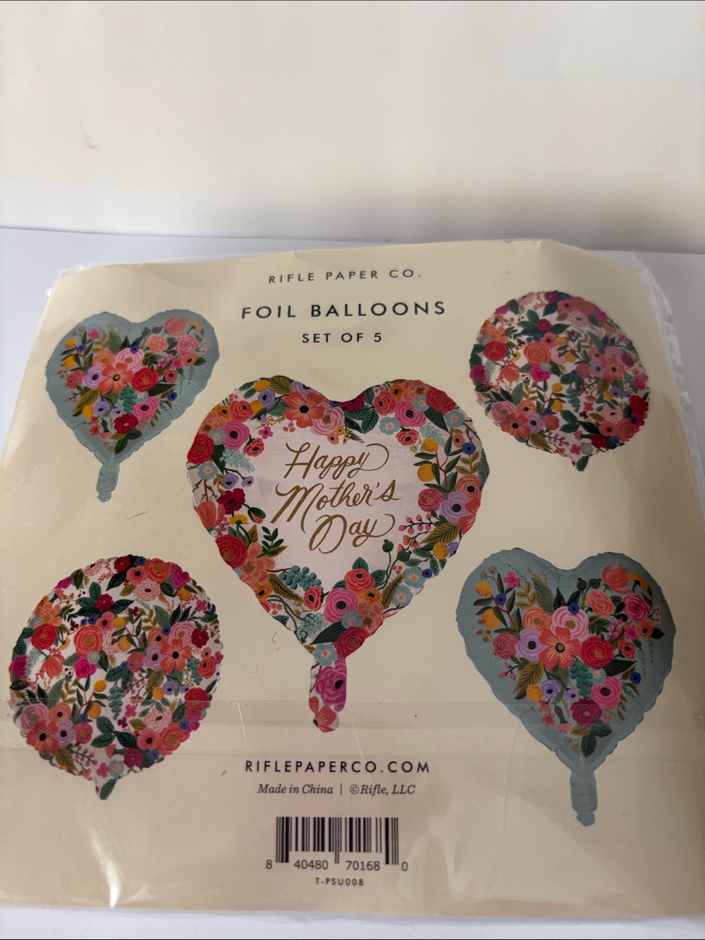 Rifle Paper Co. Floral Foil Balloons Set mother’s Day  new sealed w/weight